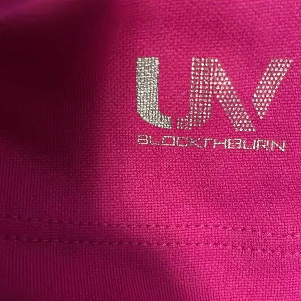 EUC! Speedo Dark Pink UV Short Sleeve Swim Shirt Size 7/8